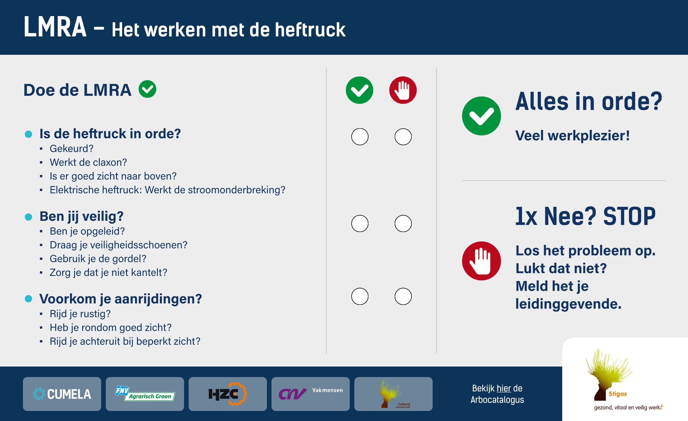LMRA het werken met de heftruck